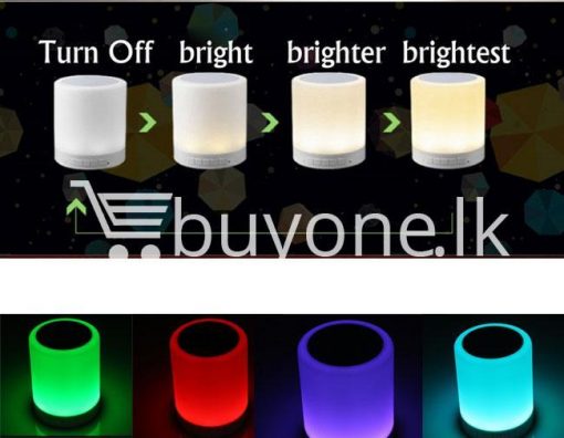 portable touch led lamp night light wireless bluetooth speaker mobile phone accessories special best offer buy one lk sri lanka 11972 510x396 - Portable Touch LED Lamp Night Light Wireless Bluetooth Speaker
