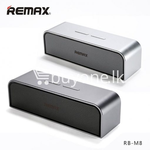 remax rb m8 portable aluminum wireless bluetooth 4.0 speakers with clear bass computer accessories special best offer buy one lk sri lanka 57636 510x510 - REMAX RB-M8 Portable Aluminum Wireless Bluetooth 4.0 Speakers with Clear Bass