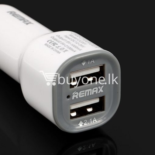 remax car charger dual usb port charger for iphone samsung htc smart phones automobile store special best offer buy one lk sri lanka 53710 510x510 - Remax Car Charger Dual USB Port Charger For iPhone Samsung HTC Smart Phones