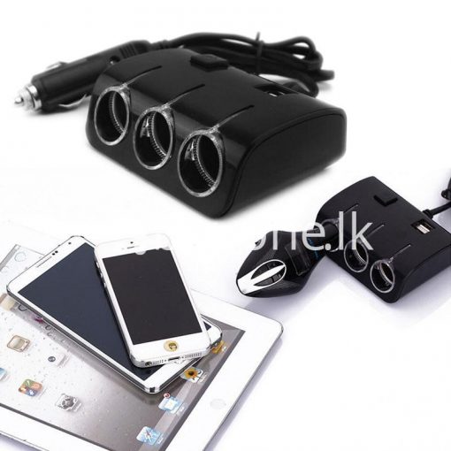 universal car sockets 3 ways with dual usb charger for iphone samsung htc nokia automobile store special best offer buy one lk sri lanka 19845 510x510 - Universal Car Sockets 3 Ways with Dual USB Charger For iPhone Samsung HTC Nokia