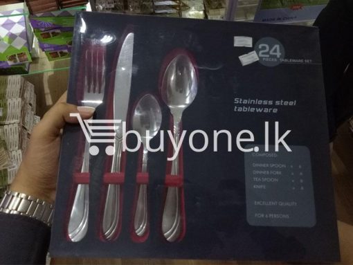 24 pieces tableware set stainless steel tableware home and kitchen special best offer buy one lk sri lanka 99648 1 510x383 - 24 Pieces Tableware Set - Stainless Steel Tableware