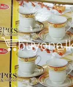 amilex 12pcs cup saucer home and kitchen special best offer buy one lk sri lanka 99460 247x296 - Amilex 12pcs Cup & Saucer
