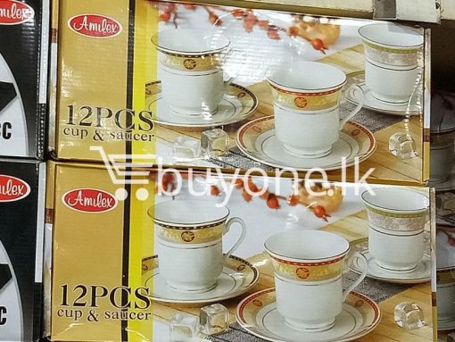amilex 12pcs cup saucer home and kitchen special best offer buy one lk sri lanka 99460 510x383 - Amilex 12pcs Cup & Saucer