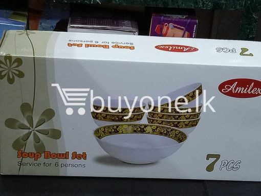 amilex 7pcs soup boul set service for 6 persons home and kitchen special best offer buy one lk sri lanka 99514 510x383 - Amilex 7pcs Soup Boul Set Service For 6 Persons