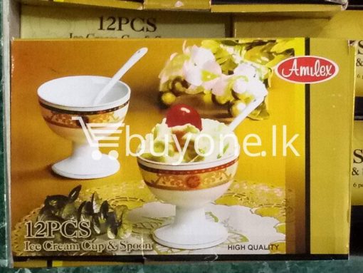 amilex high quality 12pcs set ice cream cup spoon home and kitchen special best offer buy one lk sri lanka 99462 510x383 - Amilex High Quality 12pcs Set Ice Cream Cup & Spoon