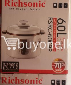 richsonic enrich your lifestyle 6 litre pressure cooker with multi preset function home and kitchen special best offer buy one lk sri lanka 99423 247x296 - Richsonic Enrich your lifestyle 6 Litre Pressure Cooker with Multi Preset Function