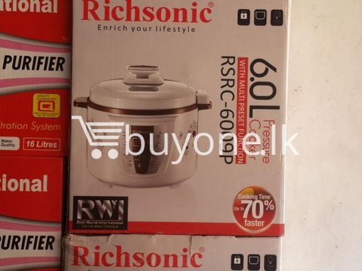 richsonic enrich your lifestyle 6 litre pressure cooker with multi preset function home and kitchen special best offer buy one lk sri lanka 99423 510x383 - Richsonic Enrich your lifestyle 6 Litre Pressure Cooker with Multi Preset Function