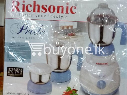 richsonic enrich your lifestyle pride mixer grinder rhmg 228 home and kitchen special best offer buy one lk sri lanka 99457 510x383 - Richsonic Enrich your lifestyle Pride Mixer Grinder RHMG-228