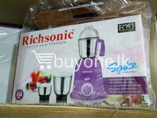 richsonic enrich your lifestyle spike mixer grinder with special shock proof abs body home and kitchen special best offer buy one lk sri lanka 99475 510x383 - Richsonic Enrich your lifestyle Spike Mixer Grinder with Special Shock Proof ABS Body