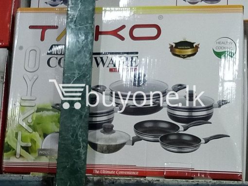 taiko non stick cookware 10pcs full set induction bottom healthy cooking home and kitchen special best offer buy one lk sri lanka 99440 510x383 - Taiko Non Stick Cookware 10pcs Full Set Induction Bottom Healthy Cooking