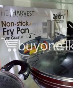 the harvest premium homeware 26cm non stick fry pan with glass lid home and kitchen special best offer buy one lk sri lanka 99594 247x296 - The Harvest Premium Homeware-26cm Non Stick Fry Pan with Glass Lid