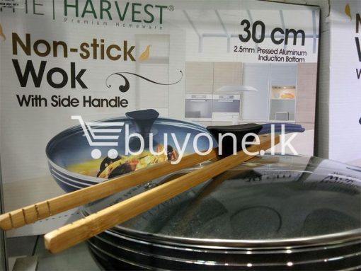 the harvest premium homeware 30cm non stick wok with side handle home and kitchen special best offer buy one lk sri lanka 99589 510x383 - The Harvest Premium Homeware-30cm Non Stick Wok with Side Handle