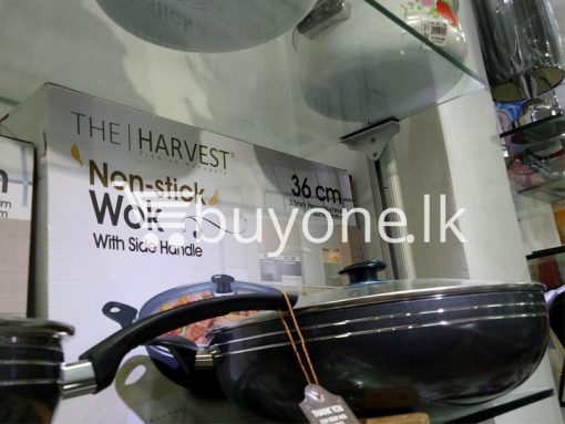 the harvest premium homeware 36cm non stick wok with side handle home and kitchen special best offer buy one lk sri lanka 99580 510x383 - The Harvest Premium Homeware-36cm Non Stick Wok with Side Handle