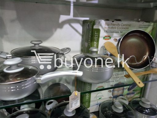 the harvest premium homeware eco friendly ceramic non stick 7pcs cookware set home and kitchen special best offer buy one lk sri lanka 99600 510x383 - The Harvest Premium Homeware-Eco Friendly Ceramic Non-Stick 7pcs Cookware Set