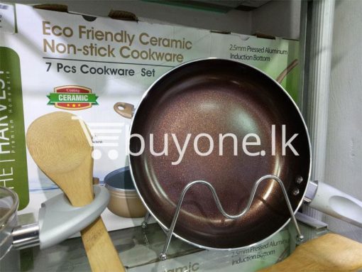 the harvest premium homeware eco friendly ceramic non stick 7pcs cookware set home and kitchen special best offer buy one lk sri lanka 99601 1 510x383 - The Harvest Premium Homeware-Eco Friendly Ceramic Non-Stick 7pcs Cookware Set