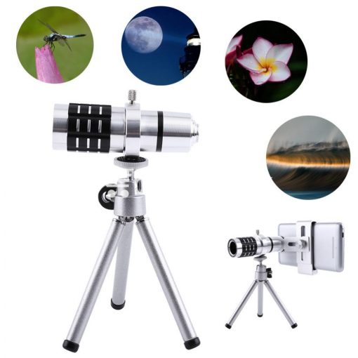 12x zoom camera telephoto telescope lens mount tripod kit for iphone xiaomi samsung huawei htc universal mobile phone accessories special best offer buy one lk sri lanka 06547 510x510 - 12X Zoom Camera Telephoto Telescope Lens + Mount Tripod Kit For iPhone Xiaomi Samsung Huawei HTC Universal