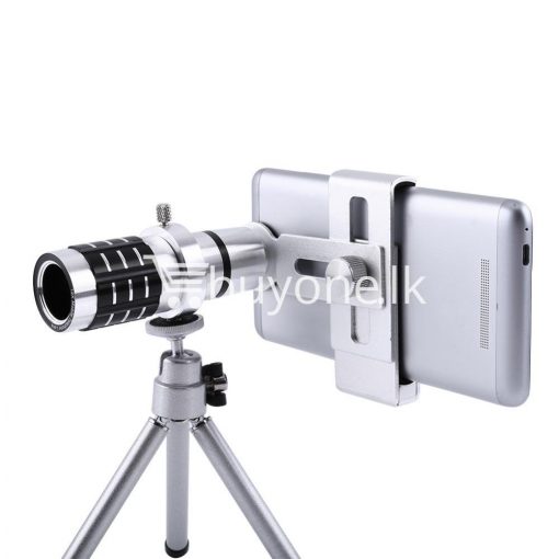 12x zoom camera telephoto telescope lens mount tripod kit for iphone xiaomi samsung huawei htc universal mobile phone accessories special best offer buy one lk sri lanka 06551 510x510 - 12X Zoom Camera Telephoto Telescope Lens + Mount Tripod Kit For iPhone Xiaomi Samsung Huawei HTC Universal