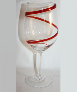 red swril glass1 247x296 - Red Swril Stemmed Wine Glasses Set Of 6